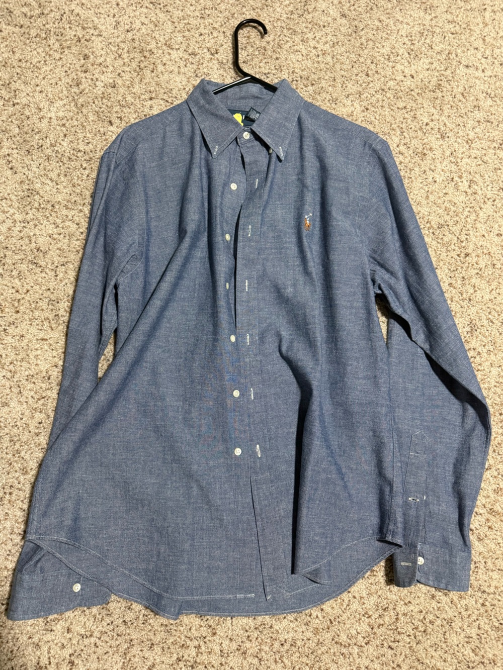 Ralph Lauren Chambray Blue Button-Down Shirt